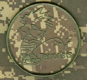 JOINT SP OPS TASK FORCE SPECIAL WARFARE ACU vêlkrö PATCH: PEE-BOY on TERRORISTS - Picture 1 of 15