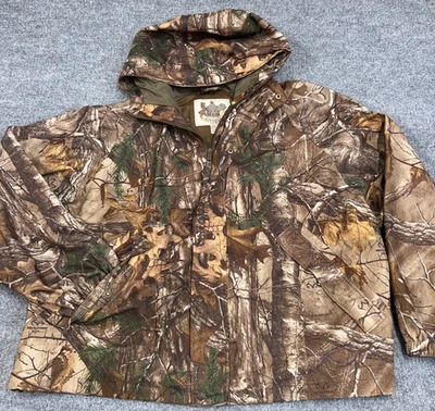Herter's Jacket Men’s 2XL Brown Realtree Camouflage Mesh Lined Hooded Hunting - Image 1 of 4