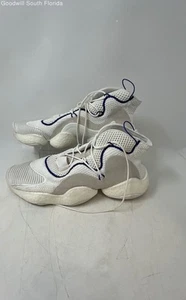 Adidas Mens Crazy BYW LVL 1 CQ0992 White Blue Lace-Up Sneakers Shoes Size 12 - Picture 1 of 8