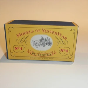 Matchbox Lesney Yesteryear 4 b Shand Mason Fire Engine C Style Repro Box - Picture 1 of 5