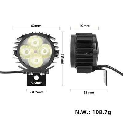 Enhanced Visibility Headlight for KUGOO For Kukirin G2 PRO Electric Scooter - Image 1 of 4