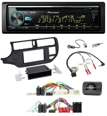 Pioneer DAB Lenkrad CD USB Bluetooth Autoradio für Kia Rio UB 2011-2015 schwarz - Bild 1 von 4