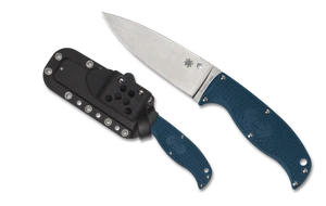 Spyderco Knives Enuff 2 Fixed Blade Knife FB31PBL2K390 K390 Steel Blue FRN - Picture 1 of 3