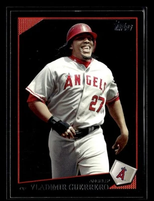 Tarjeta negra 2009 Topps #130 Vladimir Guerrero Los Angeles Angels Foto 1 de 2