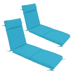 Chaise Lounge Cushion 80x26x3 Inch – Set of 2 Outdoor Lounge Chair Cushions,  - Picture 1 of 8
