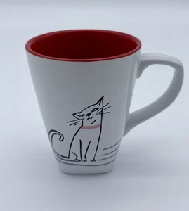 Hallmark Cartoon Cat Mug Coffee Cup  4 1/2" tall 12 oz. - Picture 1 of 2