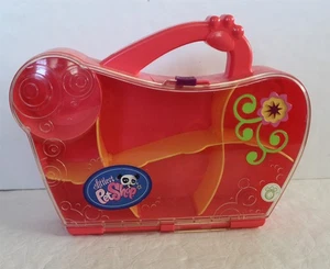 2009 Littlest Pet Shop Pink & Orange Hard Plastic Carrying / Storage Case LPS - Picture 1 of 8