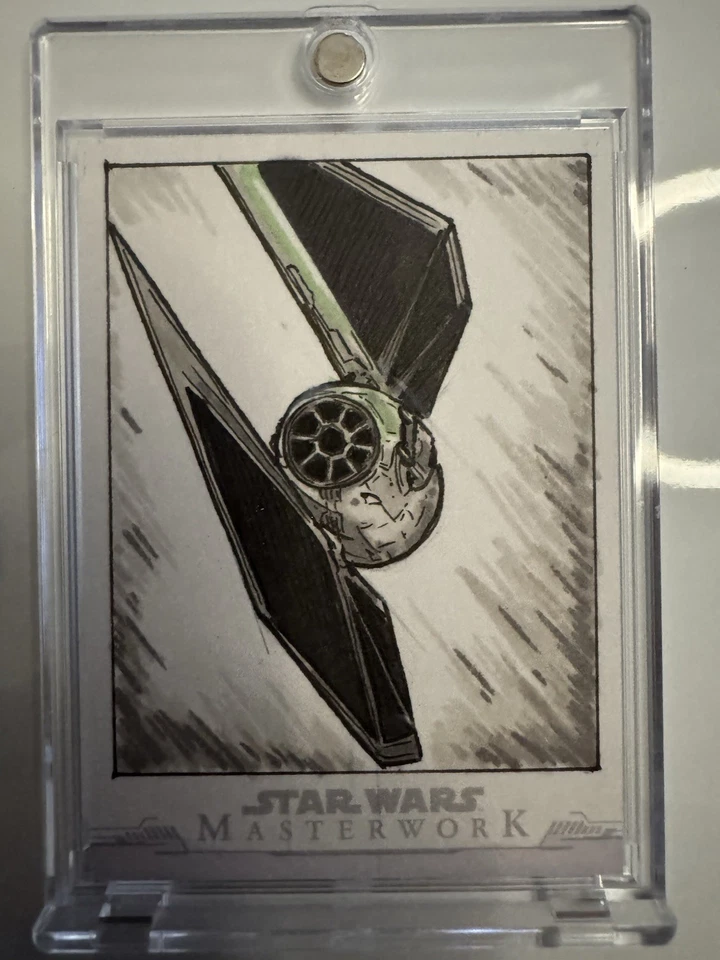 Starwars Topps Sketch 1/1 Tie Striker - Image 1 of 1