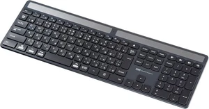 Sanwa Supply Solar Charging Bluetooth Keyboard SKB-BTEC1BK - Picture 1 of 12