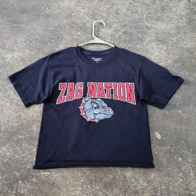 Gonzaga Bulldogs Crop Top Shirt Womens S Cropped Retro Y2K Gym College School - Image 1 of 4