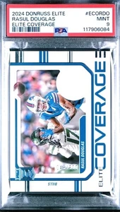 2024 PANINI DONRUSS ELITE ELITE COVERAGE #ECORDO RASUL DOUGLAS RC /500 PSA 9 - Picture 1 of 3