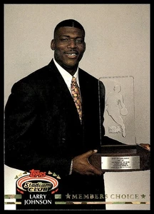Larry Johnson *ROOKIE CARD* (RC) 1992-93 Stadium Club #192 - Bild 1 von 2