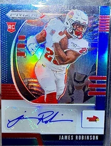 2020 Panini Prizm Draft Picks Blue Prizm James Robinson 238 (Auto) - Bild 1 von 2