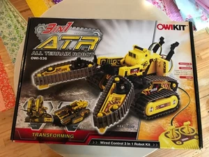 OWIKIT 3 IN 1 ATR ALL TERRAIN ROBOT, OWI 536, NEW! FACTORY SEALED - Picture 1 of 5