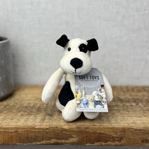 Jellycat My First Puppy Bashful - kleiner cremefarbener/schwarzer Velours-Hund nicht mehr produziert 8 Zoll (#2) - Bild 1 von 12