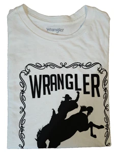 Pullover Wrangler Juvenil Manga Corta Blanco "Long Live Cowboys" Talla M - Imagen 1 de 4