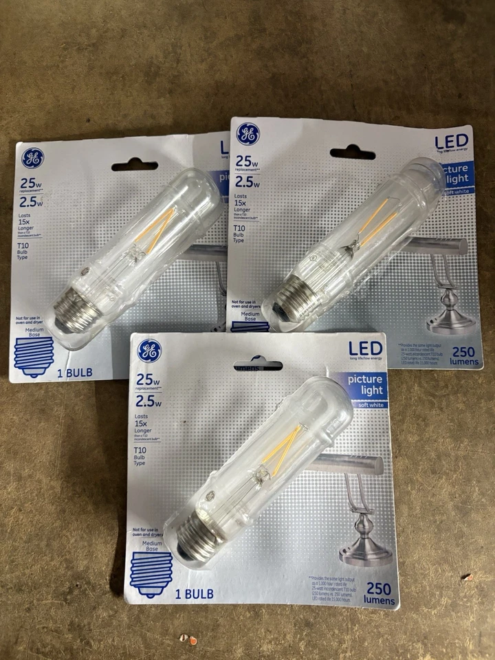 Brand New GE 25W 2.5W Equivalent Soft White T10 LED Tube Light Bulb Medium Base! - Image 1 of 1