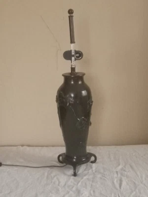 Tyndale Vintage Table Lamp Japanese Oriental Motif - Image 1 of 4