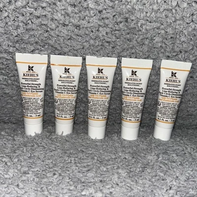 5X Kiehl's Powerful-Strength Line-Reducing Dark Circle Vitamin C Eye Serum 0.1OZ - Image 1 of 4