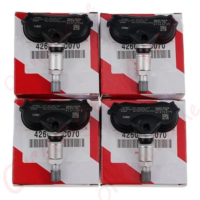 4PCS OEM TPMS Tire Pressure Sensors For Toyota Sienna Tundra Sequoia 42607-0C070 Foto 1 de 4