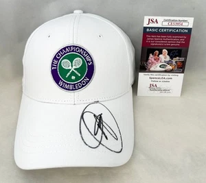 Cappello firmato Novak Djokovic campione di Wimbledon JSA 2 COA - Foto 1 di 1