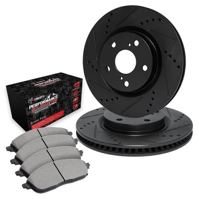For Pontiac Grand LeMans 79-81 Brake Kit Drilled & Slotted Front Brake Kit w - Image 1 of 2