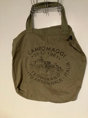 Bolso de Mano Campomaggi Teodorano Lona Oliva Caqui Foto 1 de 2