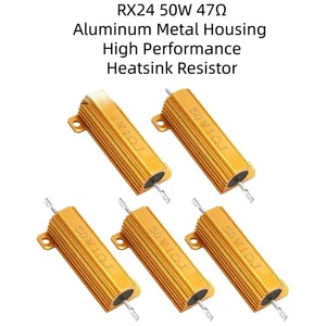 RX24 50W 47Ω Aluminum Metal Housing High Performance Heatsink Resistor - Picture 1 of 2