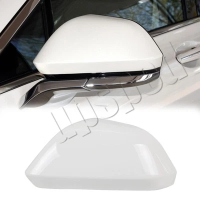 For Lincoln MKZ White Left Driver Side Rearview Mirror Cap Cover 2013-2016 2017 - Imagem 1 de 4