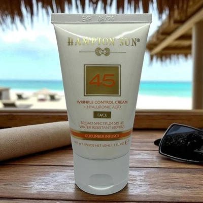 Crema facial control de arrugas Hampton protector solar FPS 45 con ácido hialurónico 2 oz Foto 1 de 4
