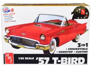 Skill 2 Model Kit 1957 Ford Thunderbird 3-in-1 Kit 1/25 Scale Model by AMT - Picture 1 of 4