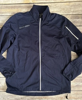 Galvin Green Lance Interface-1 Wind Golf Jacket - Navy/White/Blue Large - Image 1 of 4