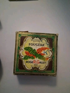 Vintage Seife Roger & Gallet - Savon Fougere  Miniatur  OVP Uralt Leicht Defekt - Bild 1 von 11