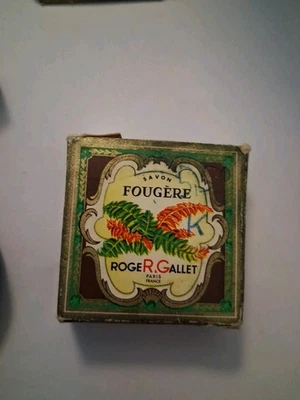 Vintage Seife Roger & Gallet - Savon Fougere  Miniatur  OVP Uralt Leicht Defekt - Bild 1 von 4
