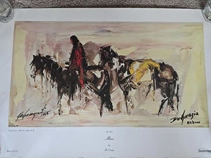 Ettore Ted DeGrazia Arizona Artist Signed Print "Alone" No. 857 - Picture 1 of 9