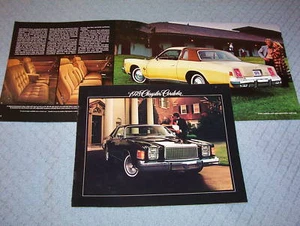 1978 CHRYSLER CORDOBA BROCHURE / ORIGINAL '78 CHRYSLER SALES CATALOG - Bild 1 von 1