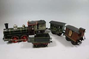 Dampflokomotive + 4x Waggon Tender Spur 1 Märklin um 1900 (GQ204) - Bild 1 von 8