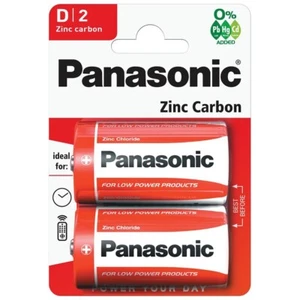 Panasonic 2 x D 1.5V Zinc Carbono Baterías LR20 Batería Celda Resistente - Imagen 1 de 1