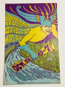 Quicksilver Messenger Service Vintage 1967 Mad River Concert Poster 14x21" - Picture 1 of 9