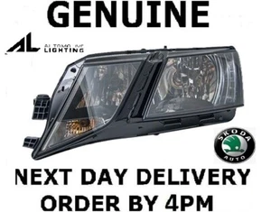 Genuine OEM Skoda Octavia 3 Halogen Headlight Left 2012-20 - Picture 1 of 2