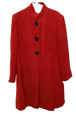 Abrigo TAHARI Arthur S Levine Rojo 16W Manga Larga SN106409 - "¡Precio de Venta!" Foto 1 de 4