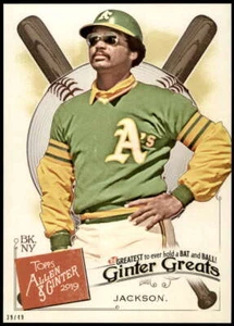 Reggie Jackson 2019 Allen and Ginter Ginter Greats 5x7 #GG-16 39/49 Athletics - Picture 1 of 2