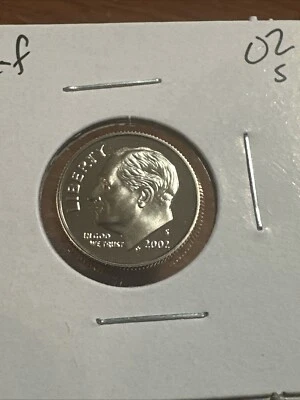 2002 S Roosevelt Dime CLAD ✼ PROOF✼ BU Free Shipping - Image 1 of 2