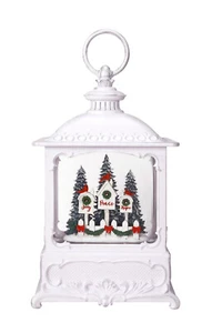 CARDINAL BIRDHOUSE 10" Glitter Swirling Water Lantern Globe 4HR Timer 72399 BO - Picture 1 of 2