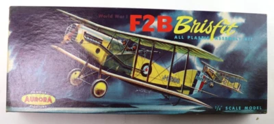 Vintage Aurora 1/48 Scale 1960 113-98 World War 1 WW1 F2B Brisfit Model Complete - Image 1 of 4