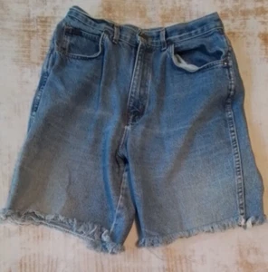 VTG Chic Jeans Shorts Denim Size 14 Average High Waist Cut Offs USA Made - Picture 1 of 7