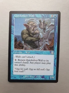 Quicksilver Wall , MTG Prophecy (2000) Uncommon Blue Creature NM - Picture 1 of 2