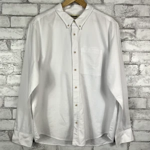 MADEWELL NWD 100% Cotton Men's The Vintage-Worn Oxford White Shirt LARGE NJ710 - Picture 1 of 5