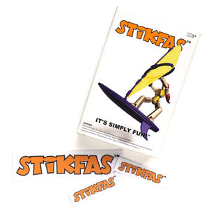 Original Stikfas female Windsurfer regular pack AFK45R Action Figure +Stickers
