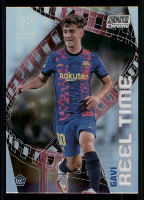 2021-22 Stadium Club Chrome UEFA Champions League Reel Time #RTGAV Gavi - Image 1 of 2